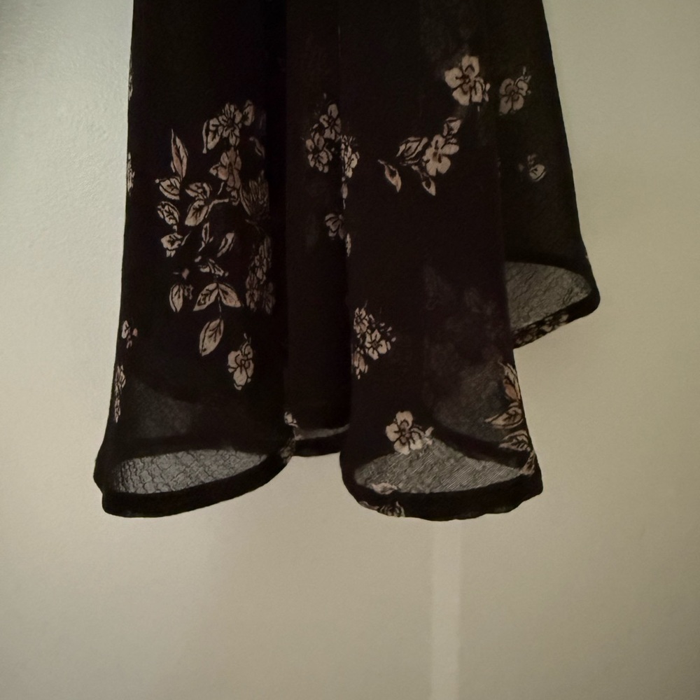 Free People Sheer Floral Black Blouse - Picture 3 of 5